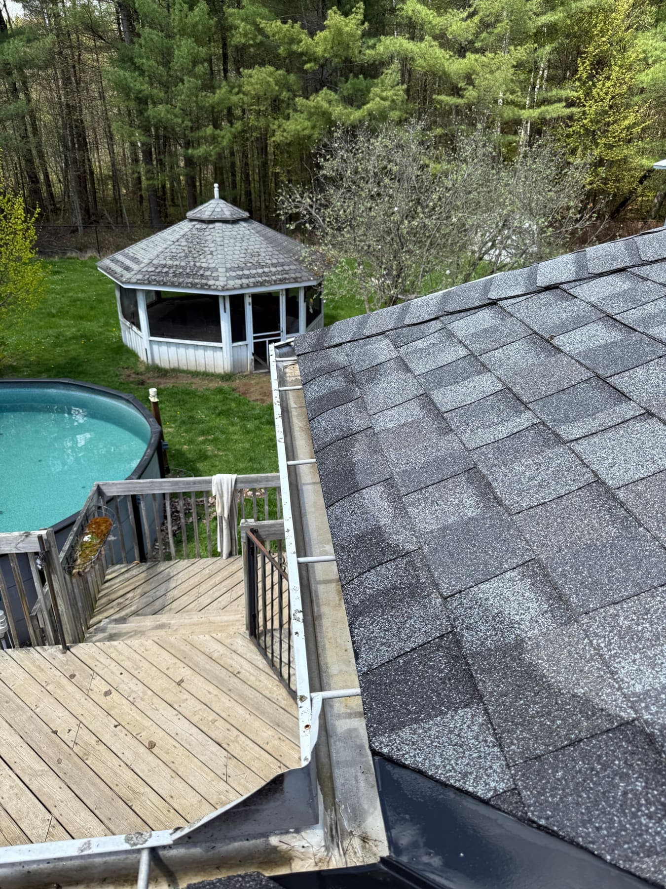 Residential gutter cleaning callout by Prestige View Services in the Ottawa Valley