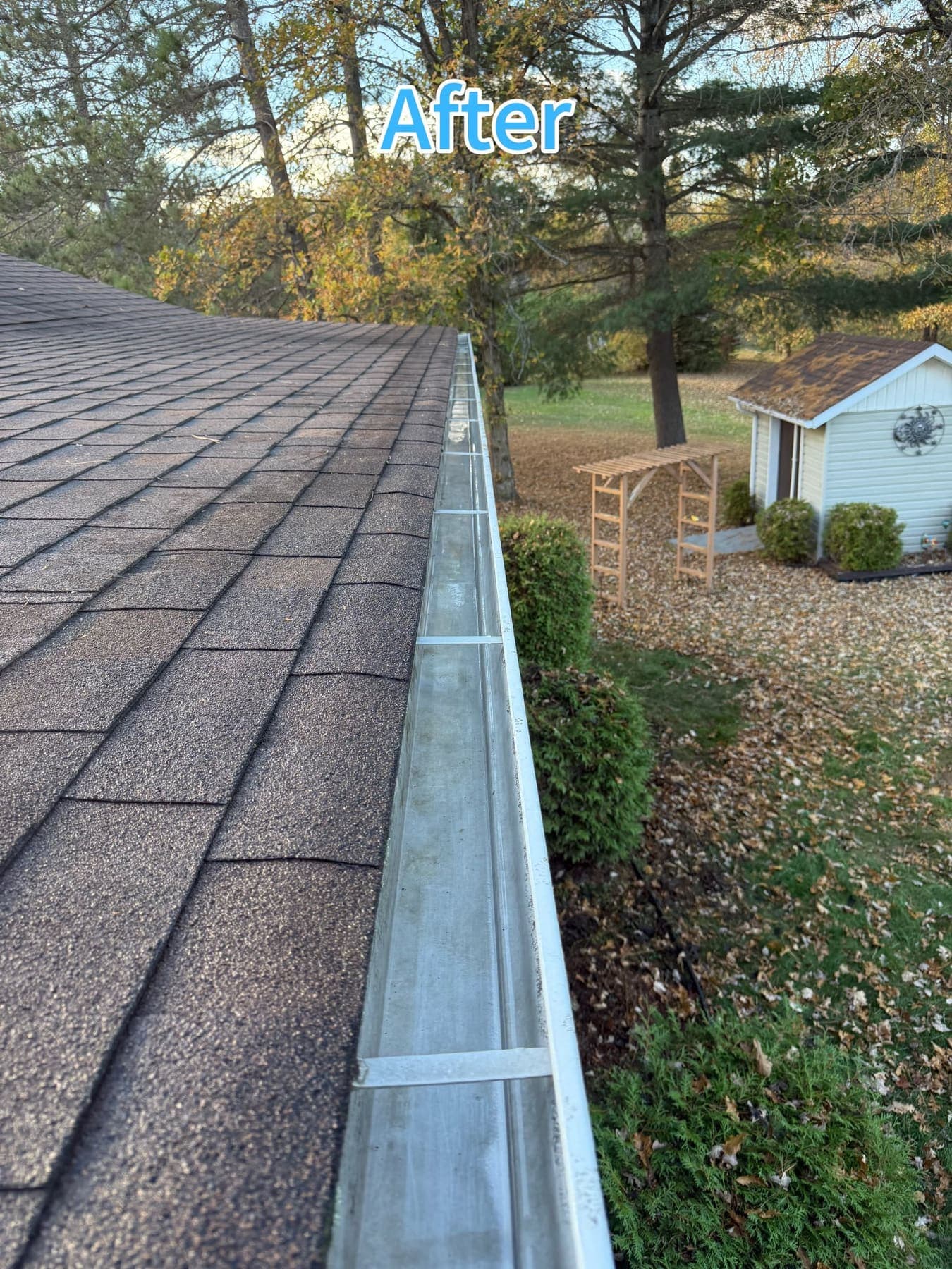 Residential gutter cleaning callout by Prestige View Services in the Ottawa Valley