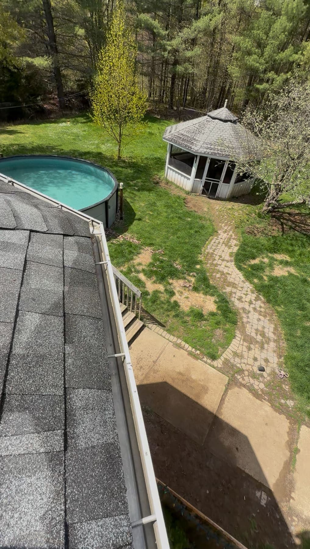 Residential gutter cleaning callout by Prestige View Services in the Ottawa Valley