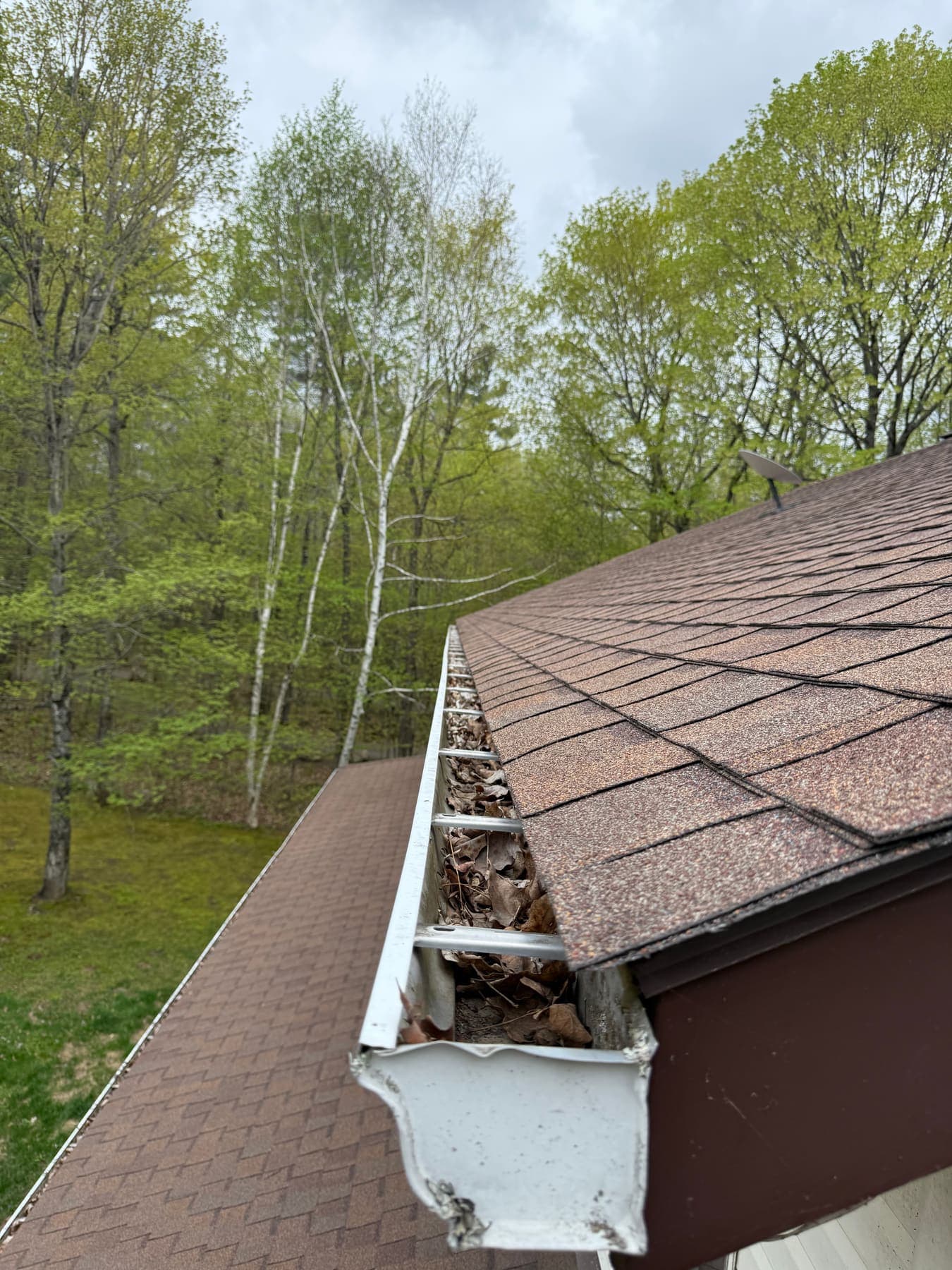 Residential gutter cleaning callout by Prestige View Services in the Ottawa Valley