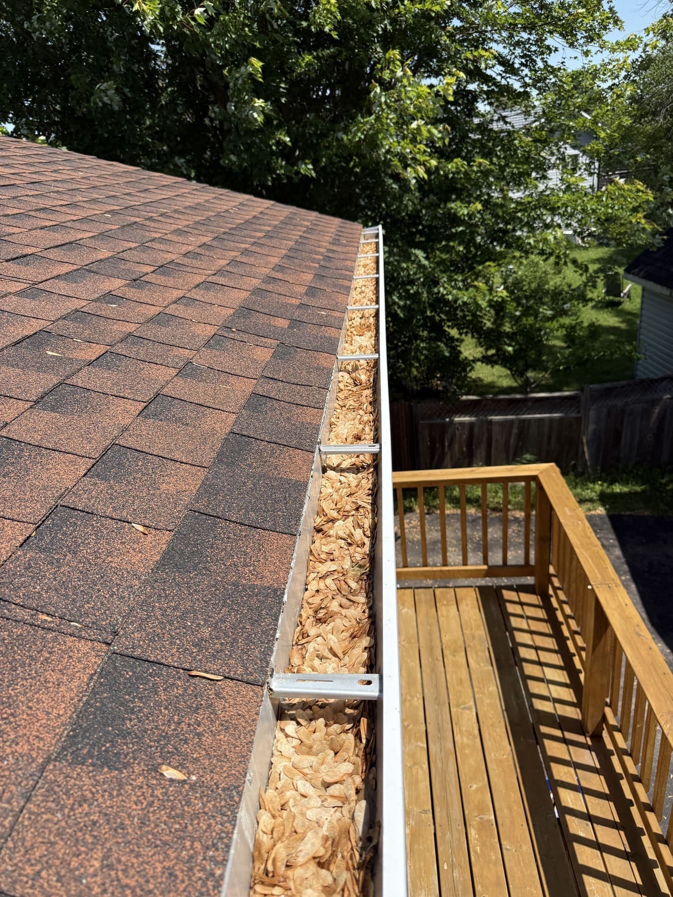 Residential gutter cleaning callout by Prestige View Services in the Ottawa Valley