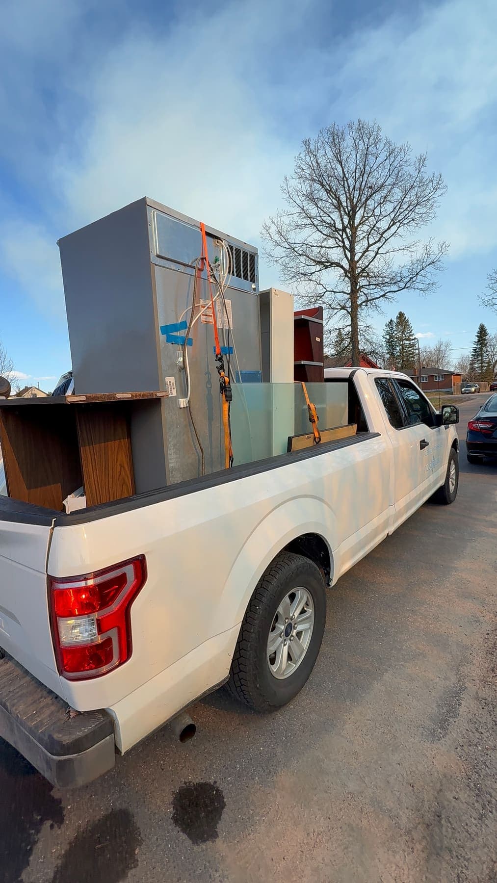 PVS trailer loaded with junk and debris ready for disposal