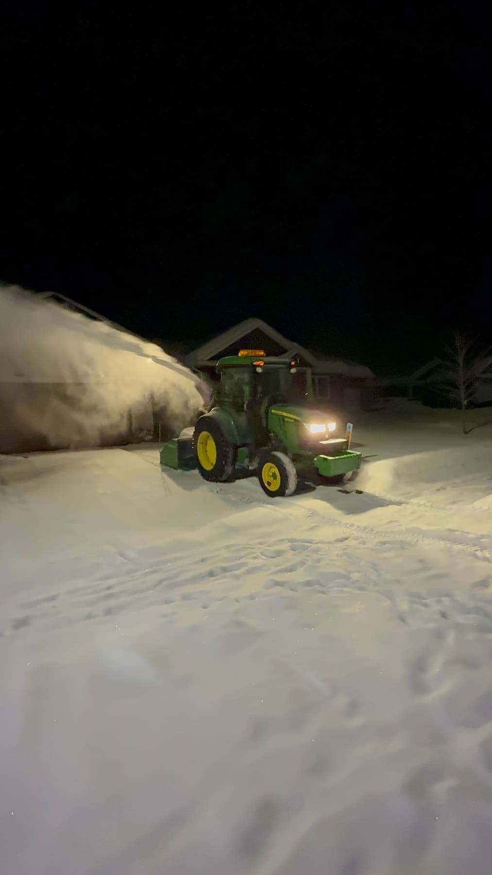 PVS snow removal crew clearing a property after a snowfall, Ottawa Valley