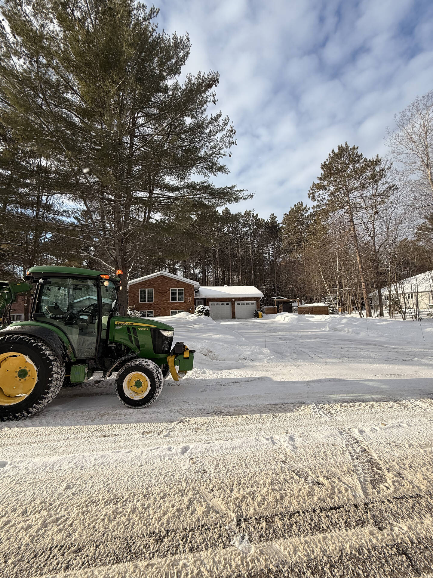 Professional snow removal service
